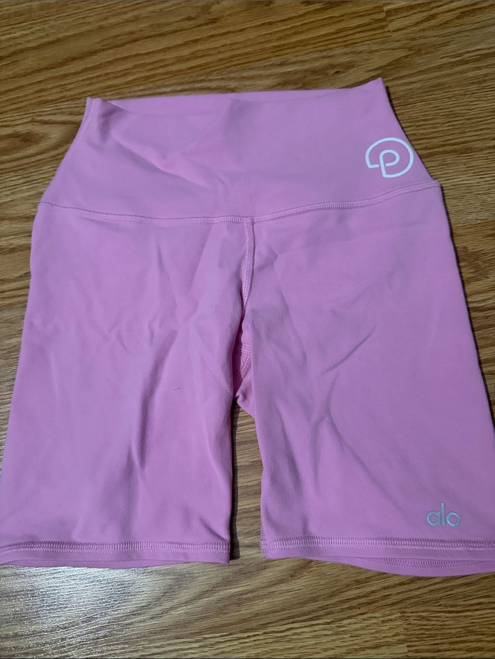 ALO Yoga Pink High-Waist Bike Shorts